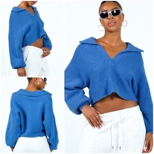 Princess Polly Quinten sweater blue L/XL